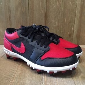 jordan 1 bred cleats
